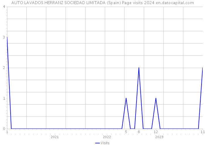 AUTO LAVADOS HERRANZ SOCIEDAD LIMITADA (Spain) Page visits 2024 