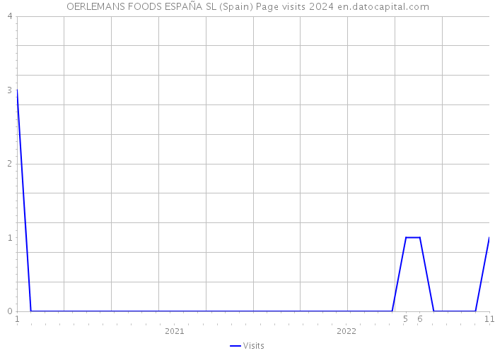 OERLEMANS FOODS ESPAÑA SL (Spain) Page visits 2024 