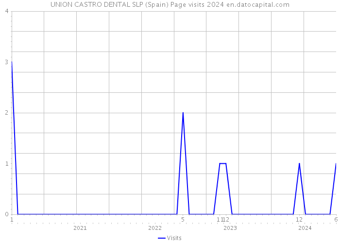 UNION CASTRO DENTAL SLP (Spain) Page visits 2024 