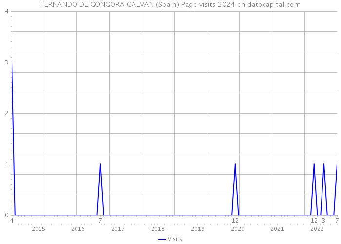 FERNANDO DE GONGORA GALVAN (Spain) Page visits 2024 