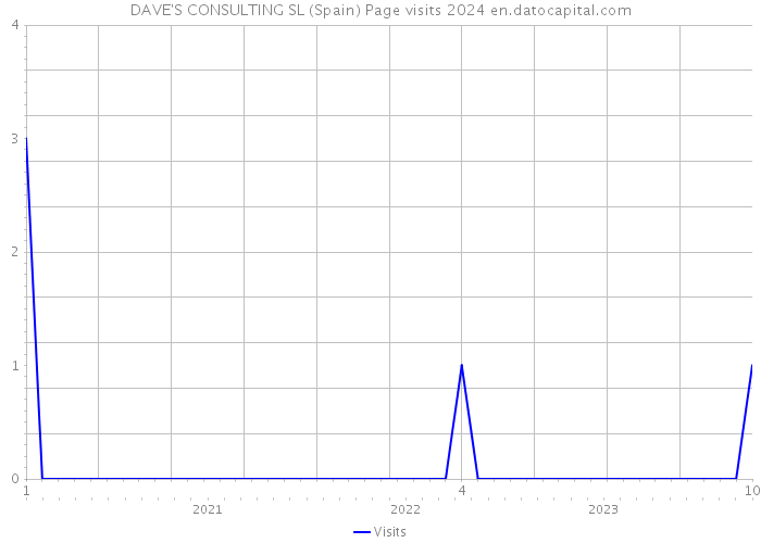 DAVE'S CONSULTING SL (Spain) Page visits 2024 