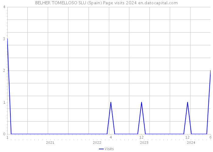 BELHER TOMELLOSO SLU (Spain) Page visits 2024 