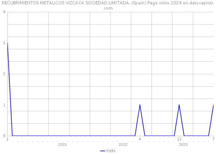 RECUBRIMIENTOS METALICOS VIZCAYA SOCIEDAD LIMITADA. (Spain) Page visits 2024 