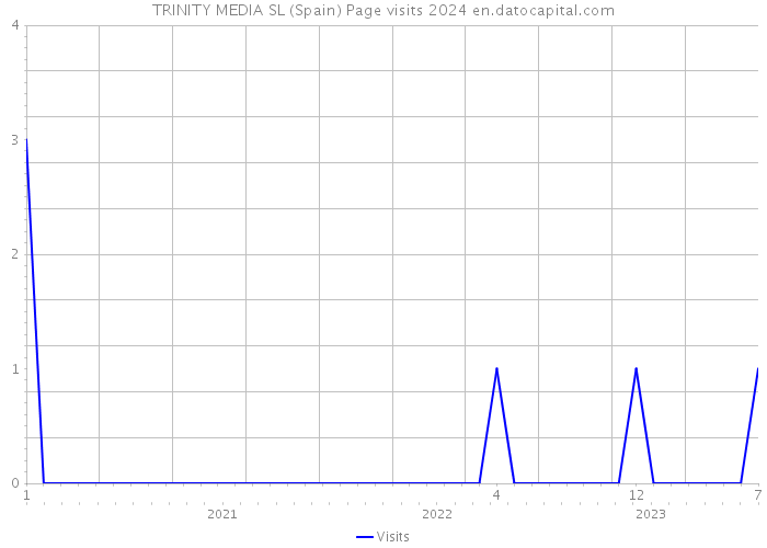 TRINITY MEDIA SL (Spain) Page visits 2024 