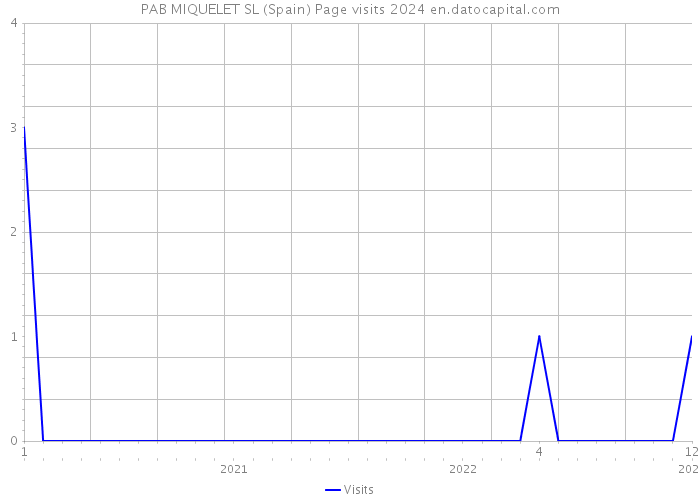 PAB MIQUELET SL (Spain) Page visits 2024 