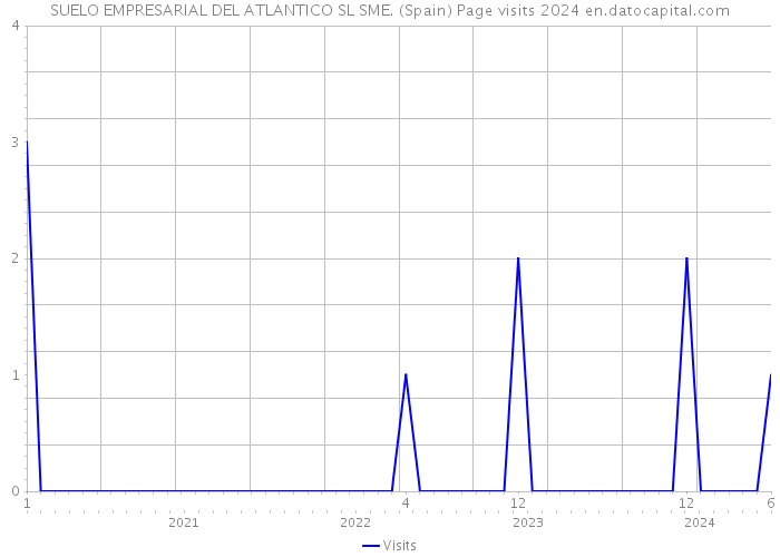 SUELO EMPRESARIAL DEL ATLANTICO SL SME. (Spain) Page visits 2024 
