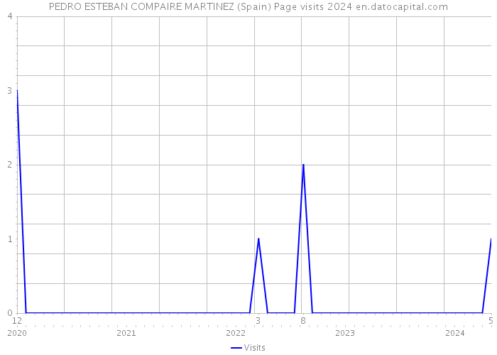 PEDRO ESTEBAN COMPAIRE MARTINEZ (Spain) Page visits 2024 