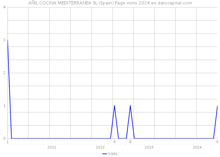 AÑIL COCINA MEDITERRANEA SL (Spain) Page visits 2024 