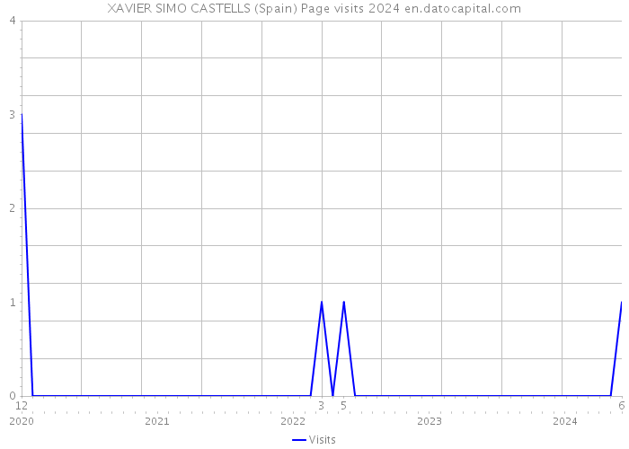 XAVIER SIMO CASTELLS (Spain) Page visits 2024 