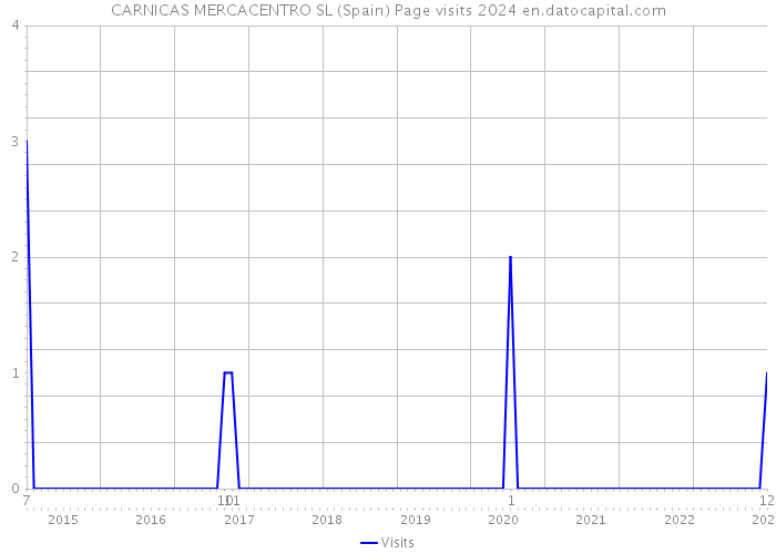 CARNICAS MERCACENTRO SL (Spain) Page visits 2024 