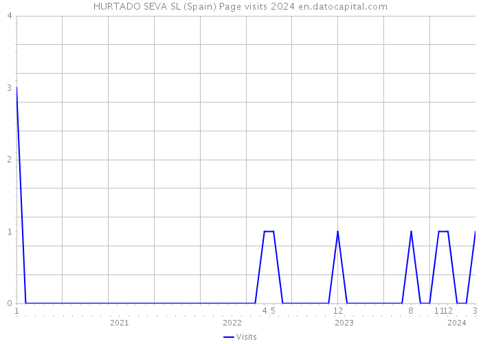 HURTADO SEVA SL (Spain) Page visits 2024 