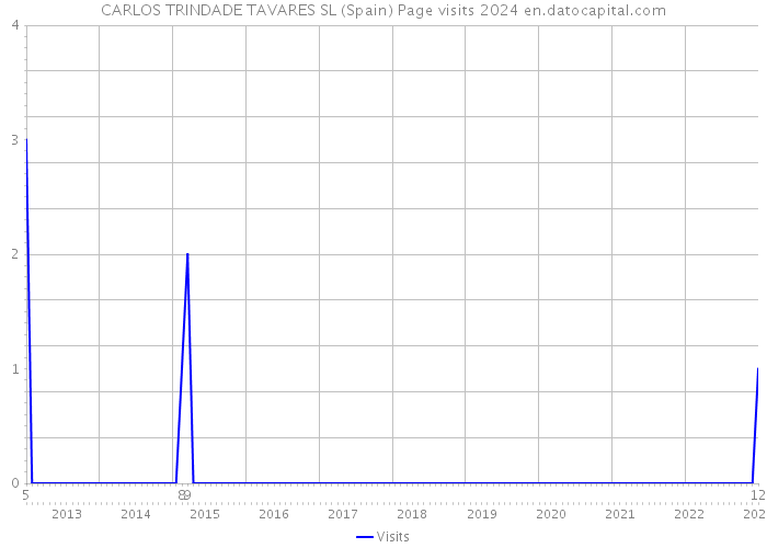 CARLOS TRINDADE TAVARES SL (Spain) Page visits 2024 