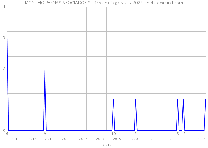 MONTEJO PERNAS ASOCIADOS SL. (Spain) Page visits 2024 