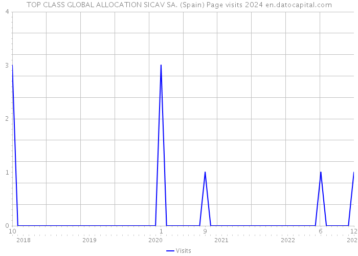 TOP CLASS GLOBAL ALLOCATION SICAV SA. (Spain) Page visits 2024 
