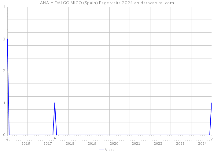 ANA HIDALGO MICO (Spain) Page visits 2024 