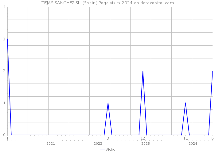 TEJAS SANCHEZ SL. (Spain) Page visits 2024 