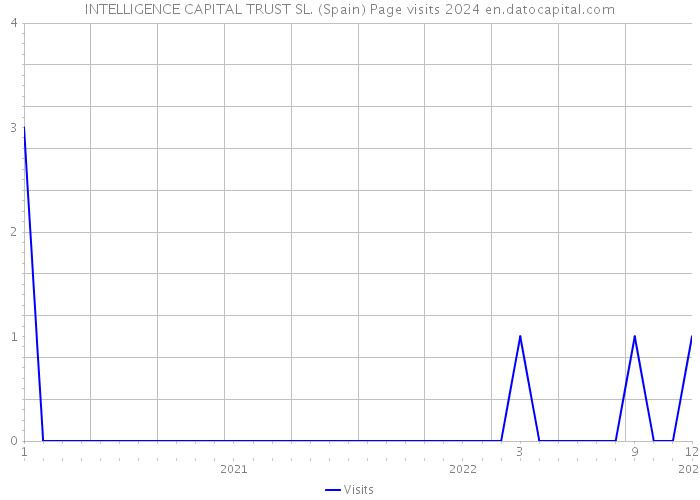 INTELLIGENCE CAPITAL TRUST SL. (Spain) Page visits 2024 