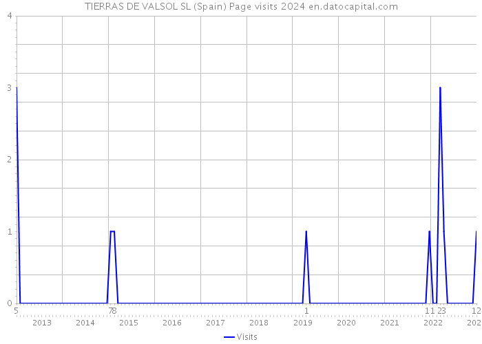 TIERRAS DE VALSOL SL (Spain) Page visits 2024 