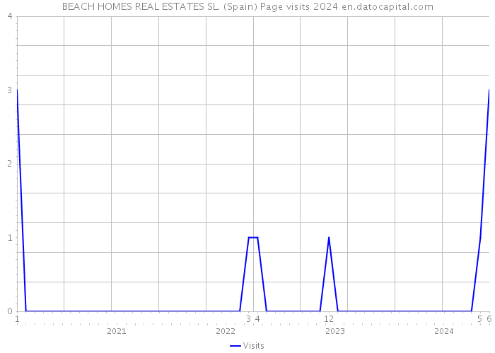 BEACH HOMES REAL ESTATES SL. (Spain) Page visits 2024 