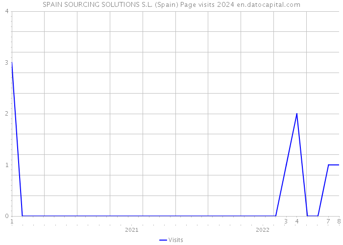 SPAIN SOURCING SOLUTIONS S.L. (Spain) Page visits 2024 