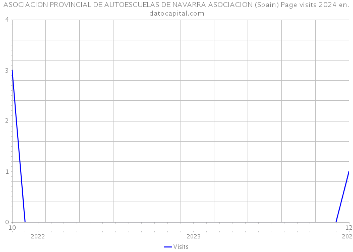 ASOCIACION PROVINCIAL DE AUTOESCUELAS DE NAVARRA ASOCIACION (Spain) Page visits 2024 