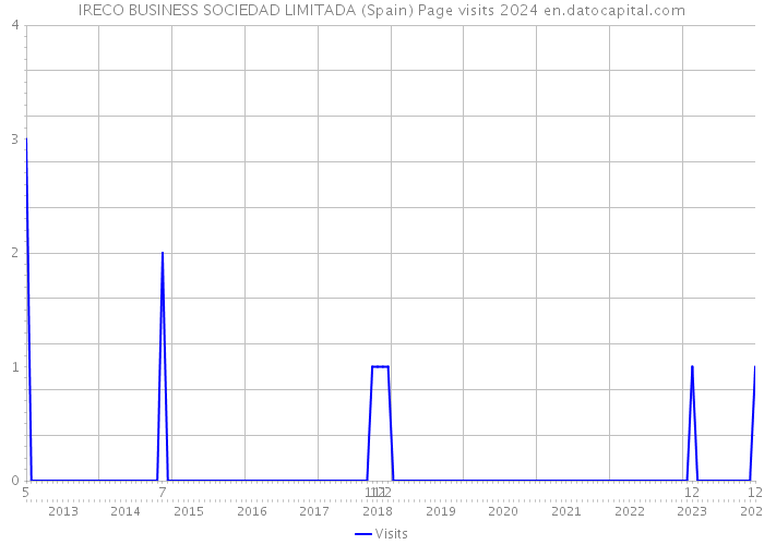 IRECO BUSINESS SOCIEDAD LIMITADA (Spain) Page visits 2024 