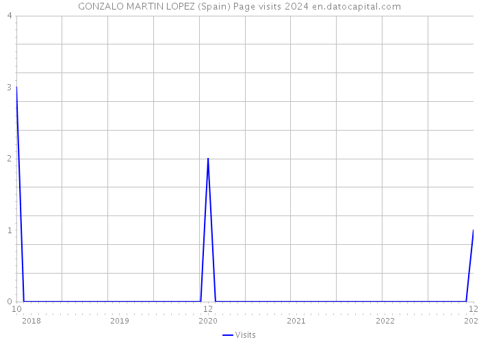 GONZALO MARTIN LOPEZ (Spain) Page visits 2024 