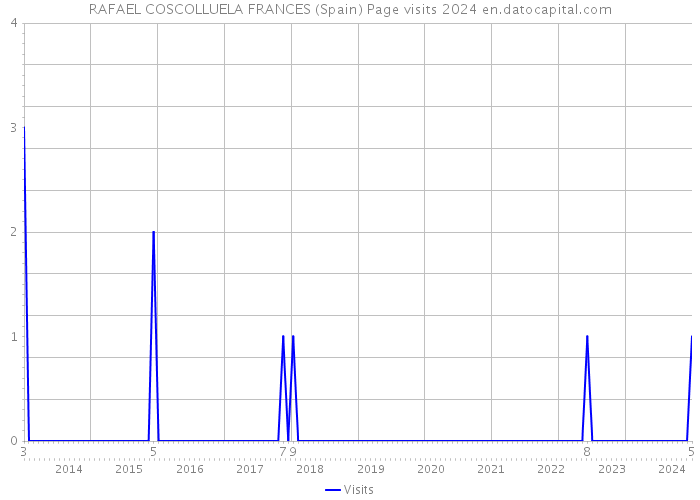 RAFAEL COSCOLLUELA FRANCES (Spain) Page visits 2024 