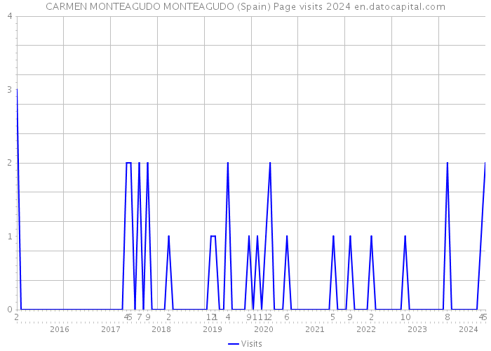 CARMEN MONTEAGUDO MONTEAGUDO (Spain) Page visits 2024 