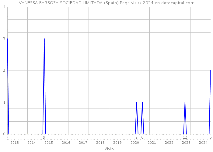 VANESSA BARBOZA SOCIEDAD LIMITADA (Spain) Page visits 2024 
