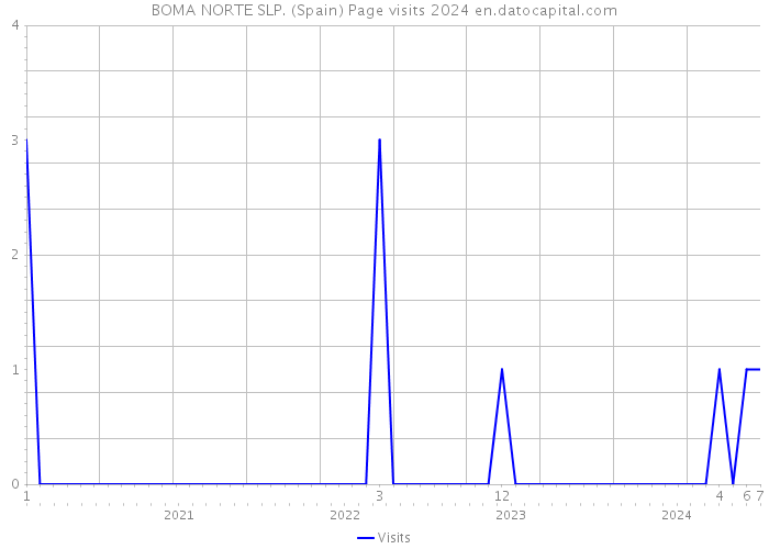 BOMA NORTE SLP. (Spain) Page visits 2024 