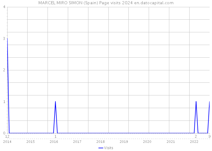 MARCEL MIRO SIMON (Spain) Page visits 2024 