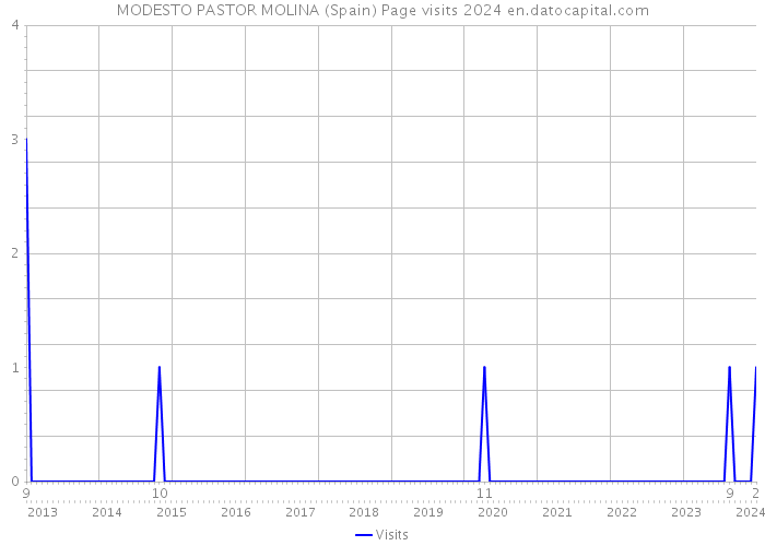 MODESTO PASTOR MOLINA (Spain) Page visits 2024 