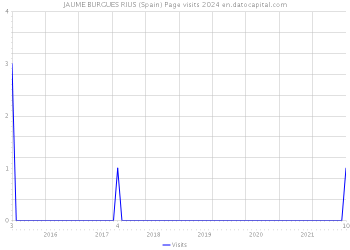 JAUME BURGUES RIUS (Spain) Page visits 2024 