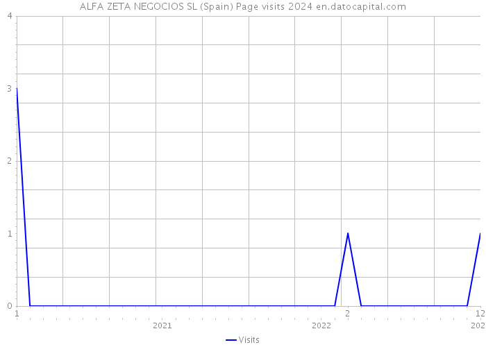 ALFA ZETA NEGOCIOS SL (Spain) Page visits 2024 