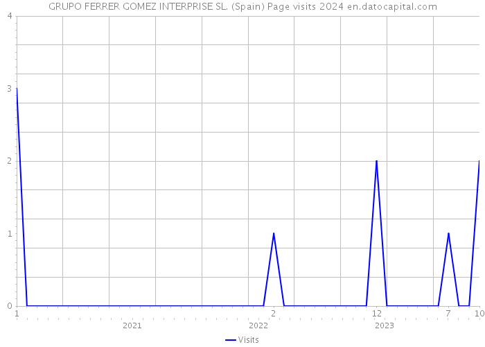 GRUPO FERRER GOMEZ INTERPRISE SL. (Spain) Page visits 2024 