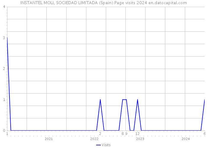 INSTANTEL MOLI, SOCIEDAD LIMITADA (Spain) Page visits 2024 