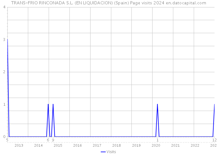 TRANS-FRIO RINCONADA S.L. (EN LIQUIDACION) (Spain) Page visits 2024 