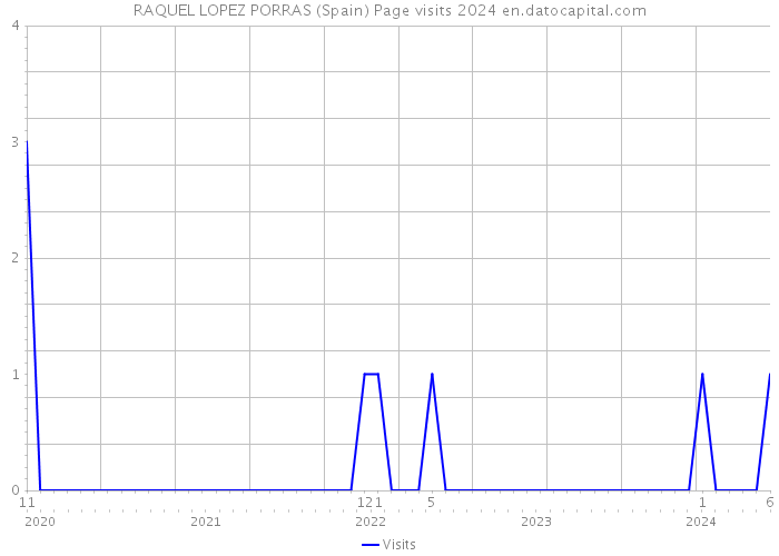 RAQUEL LOPEZ PORRAS (Spain) Page visits 2024 