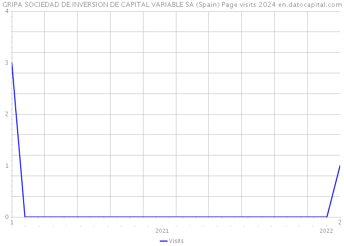 GRIPA SOCIEDAD DE INVERSION DE CAPITAL VARIABLE SA (Spain) Page visits 2024 