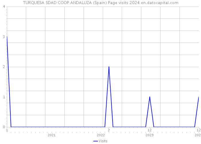 TURQUESA SDAD COOP ANDALUZA (Spain) Page visits 2024 