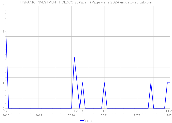 HISPANIC INVESTMENT HOLDCO SL (Spain) Page visits 2024 