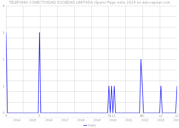 TELEFONIA CONECTIVIDAD SOCIEDAD LIMITADA (Spain) Page visits 2024 