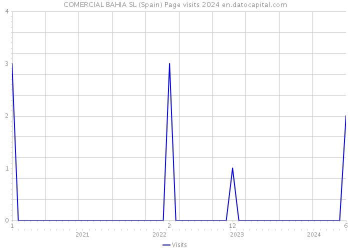 COMERCIAL BAHIA SL (Spain) Page visits 2024 