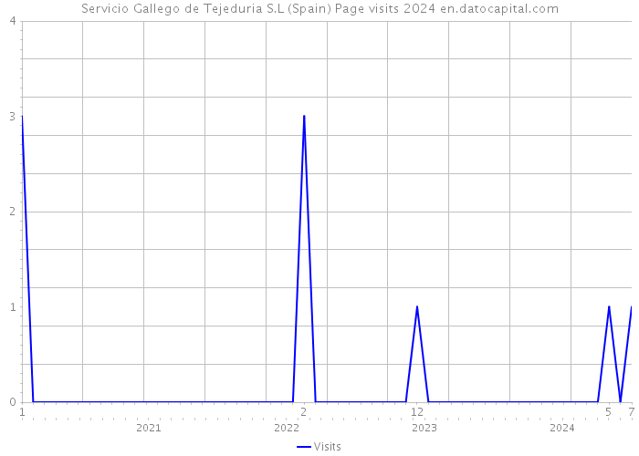 Servicio Gallego de Tejeduria S.L (Spain) Page visits 2024 