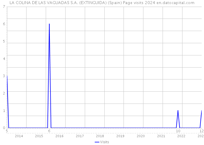 LA COLINA DE LAS VAGUADAS S.A. (EXTINGUIDA) (Spain) Page visits 2024 