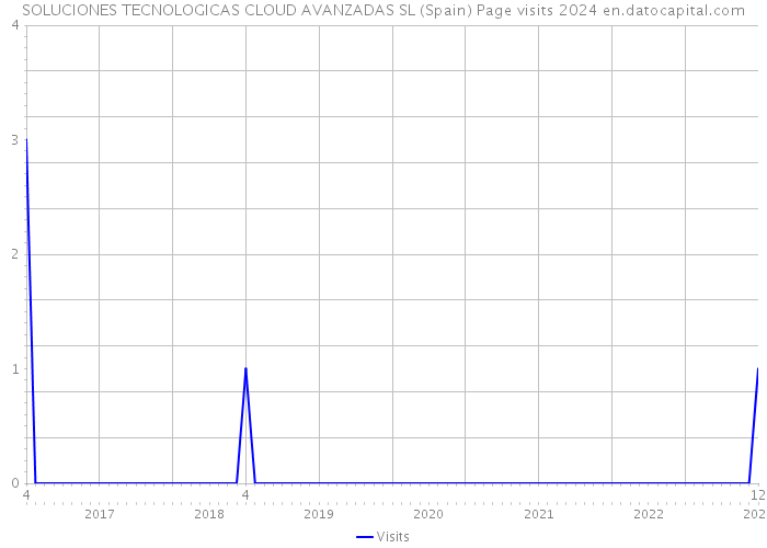 SOLUCIONES TECNOLOGICAS CLOUD AVANZADAS SL (Spain) Page visits 2024 