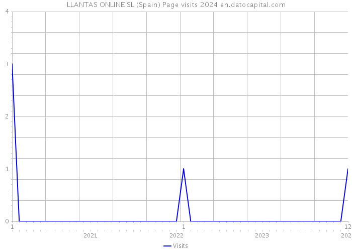 LLANTAS ONLINE SL (Spain) Page visits 2024 