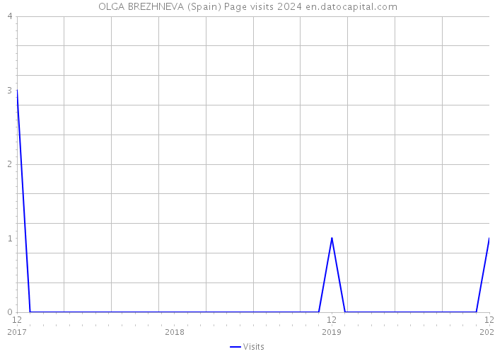 OLGA BREZHNEVA (Spain) Page visits 2024 