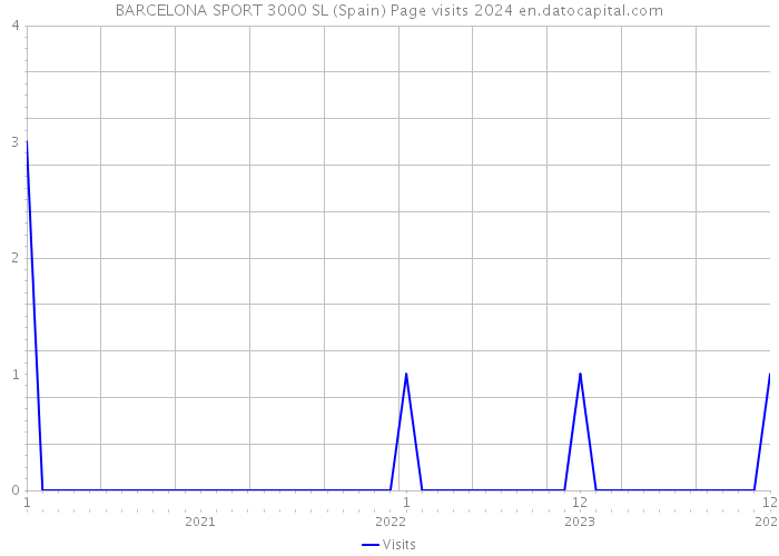 BARCELONA SPORT 3000 SL (Spain) Page visits 2024 